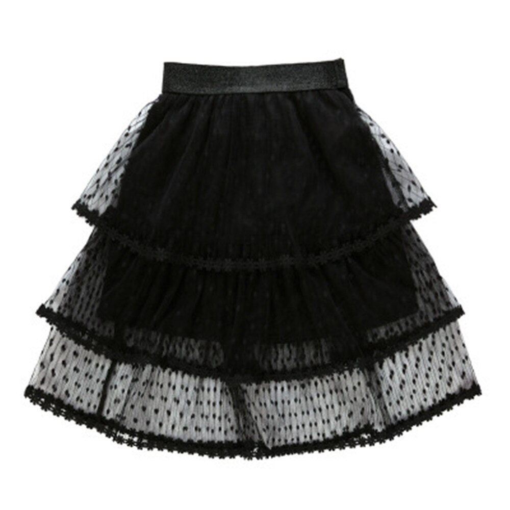Criança nova dot longo tule saia elegante plissado tutu saias meninas jupe tutus vintage 2020 criança aa4310