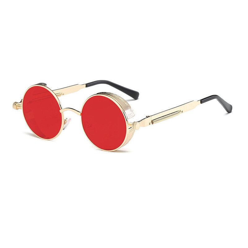 Classic Gothic Steampunk Sunglasses Women Brand Vintage Round Metal Frame Sun Glasses Female Male UV400: 11