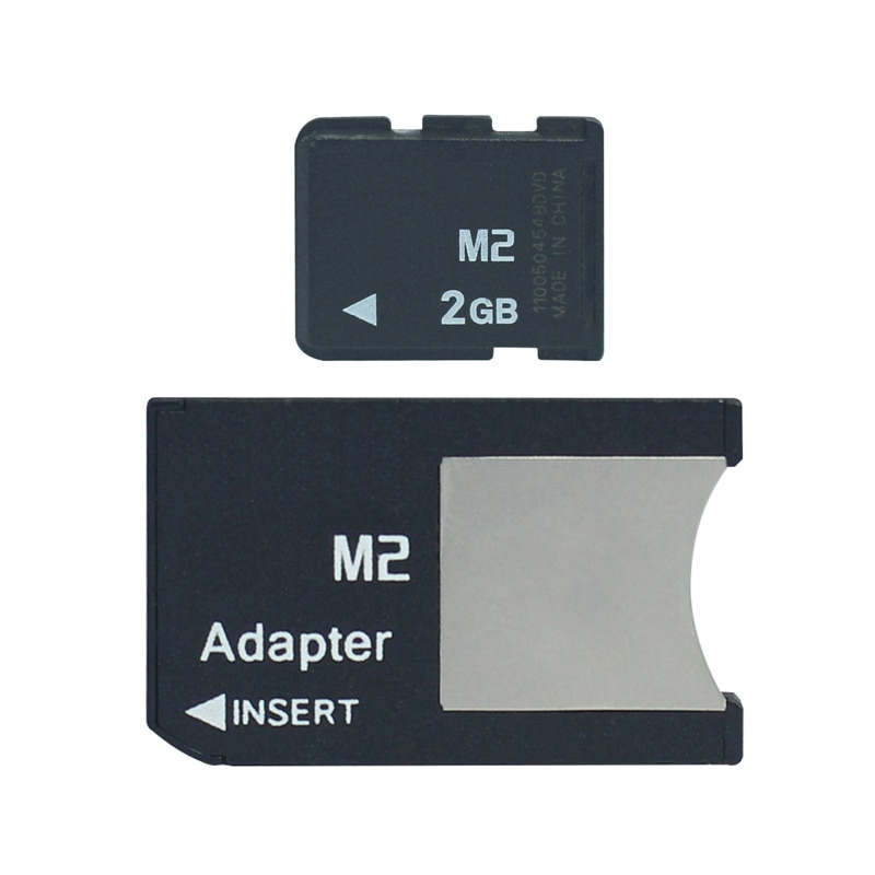 Real Capaciteit M2 Geheugenkaart Memory Stick Micro Camera Telefoon Kaart Met M2 Card Adapter MS PRO DUO Kaartlezer geheugen Converter
