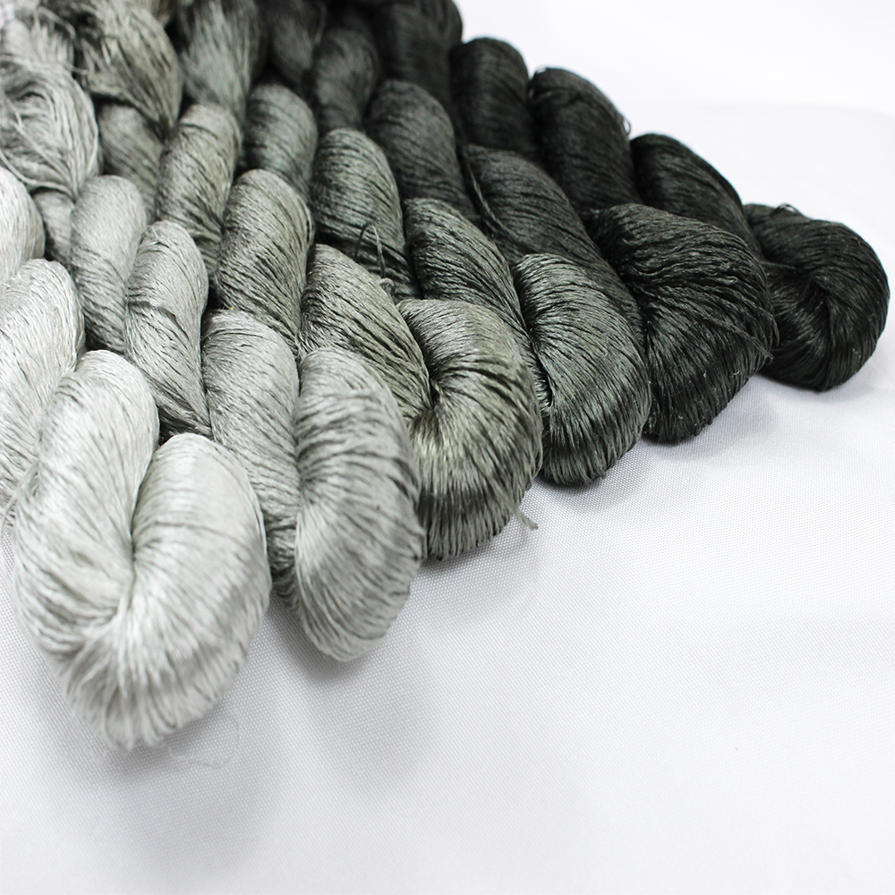 1 szt. 400m 100% nici jedwabne jedwabne nici robić haftowania rękojeść ręczny haftowania rękojeść krzyżykowy gałęzie i łodygi rękojeść