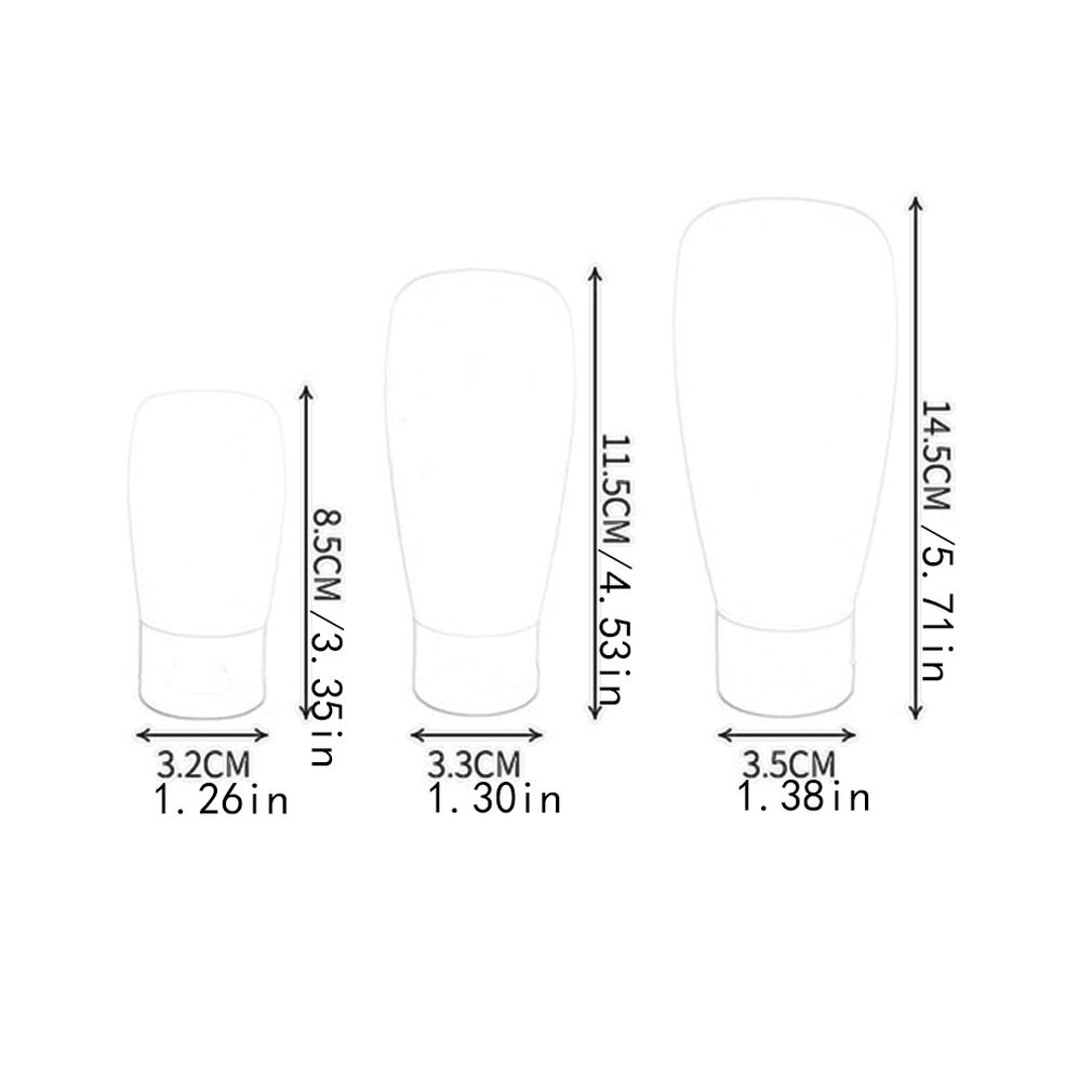 Draagbare Flexibele Makkelijk Te Knijpen Siliconen Reizen Hervulbare Fles Gezichtsreiniger Shampoo Bad Flessen Container Lekvrije