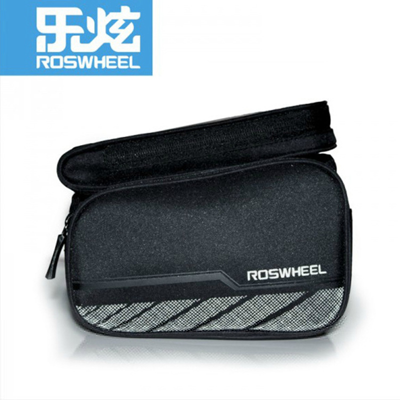 ACEXPNM MTB Fiets Frame Voor Bag Head Top Tube Dubbele Pouch Touch Fietsen Pannier Voor 5.8/6 inch Smartphone Touch Screen