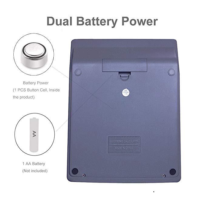 Large LCD Screen 12 Digits Electronic without Solar Desktop Calculator Multi-function Auto Power Off Calculadora