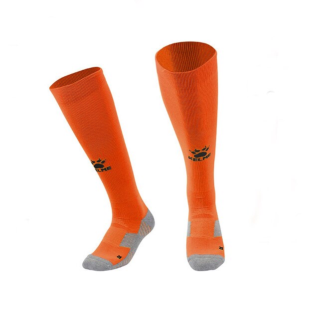 KELME Sport Socken Männer Fußball Socken Anti Slip Fußball Socken Baumwolle Strümpfe Gute Atmungsaktiv Männlichen K15Z908: M / Orange