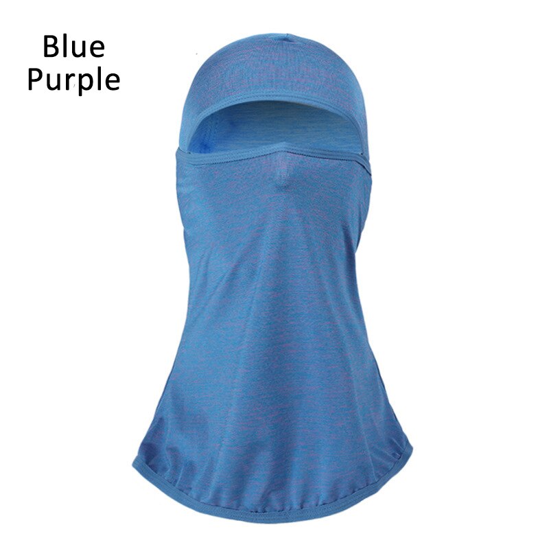 1pc Summer Cool Solid Breathable Balaclava Face Mouth Mask Man Women Unisex Outdoor Cycling Mask Black Mask Mouth Head Cover