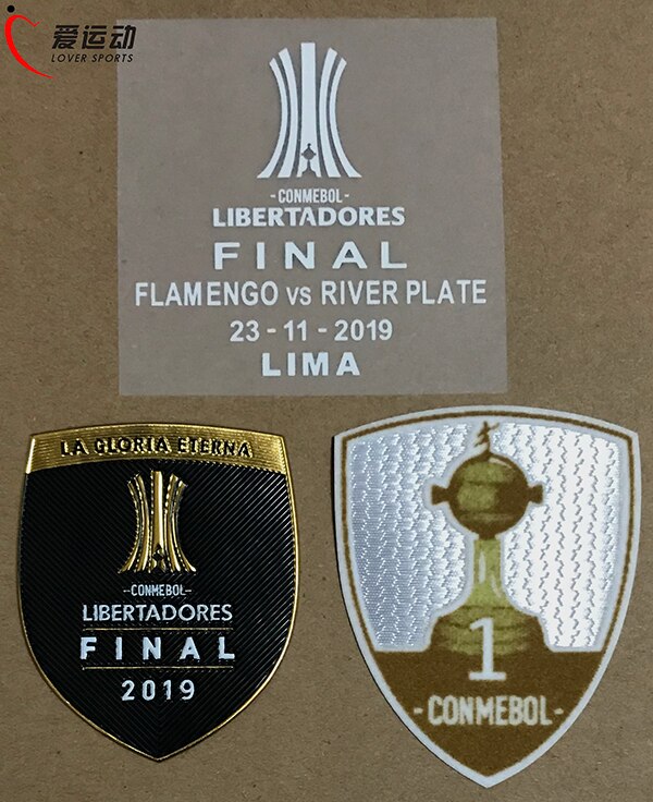 Flamenco FINAL COPA LIBERTADORES PATCH SET CONMEBOL LIBERADORES Final Match Details + TROPHY 1 en TROPHY 2 patch: Default Title