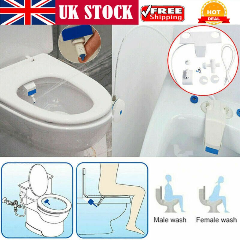 Casa de banho Wc Spray de Água Fresca de Limpeza Higiênico Assento Kit Acessório Inteligente Assento Do Vaso Sanitário Conjunto Bidé