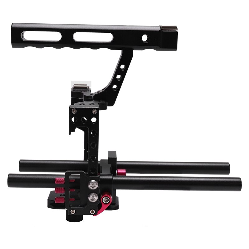 Antislip dslr camera video kooi kit cnc duurzame stabilisator voor  gh4 a7s a7 a7r a7 rii  a7 sii