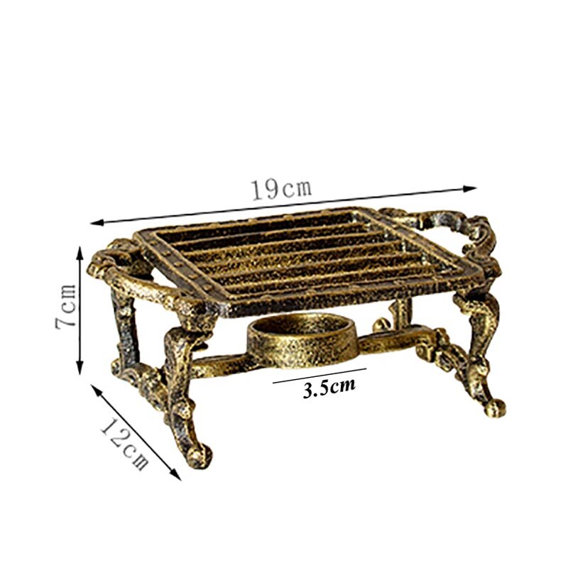 Japanse Stijl Gietijzeren Warme Thee Kachel Kaars Houder Theepot Verwarming Base Koffie Melk Warmer Base Vintage Isolatie Accessoires