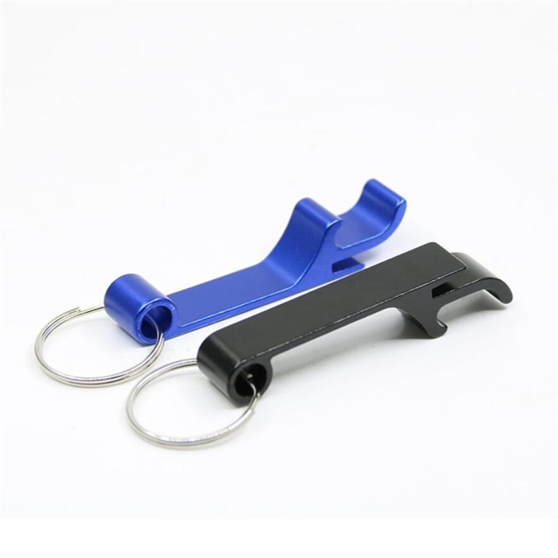 Apribottiglie portatile per birra portachiavi 4 In 1 apribottiglie per birra In alluminio tascabile 6 colori regali per bomboniere per matrimoni