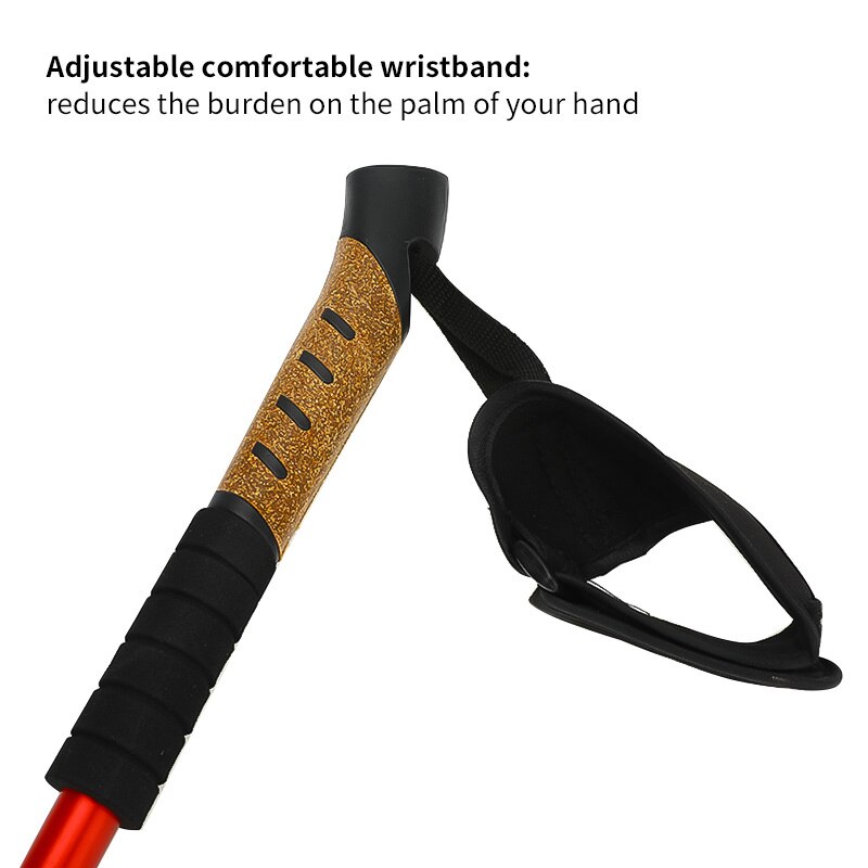 Nordic Walking Poles Adjustable Trekking Poles Telescopic 68-135 cm Anti Shock Nordic Walking Sticks Telescopic Hiking Stick