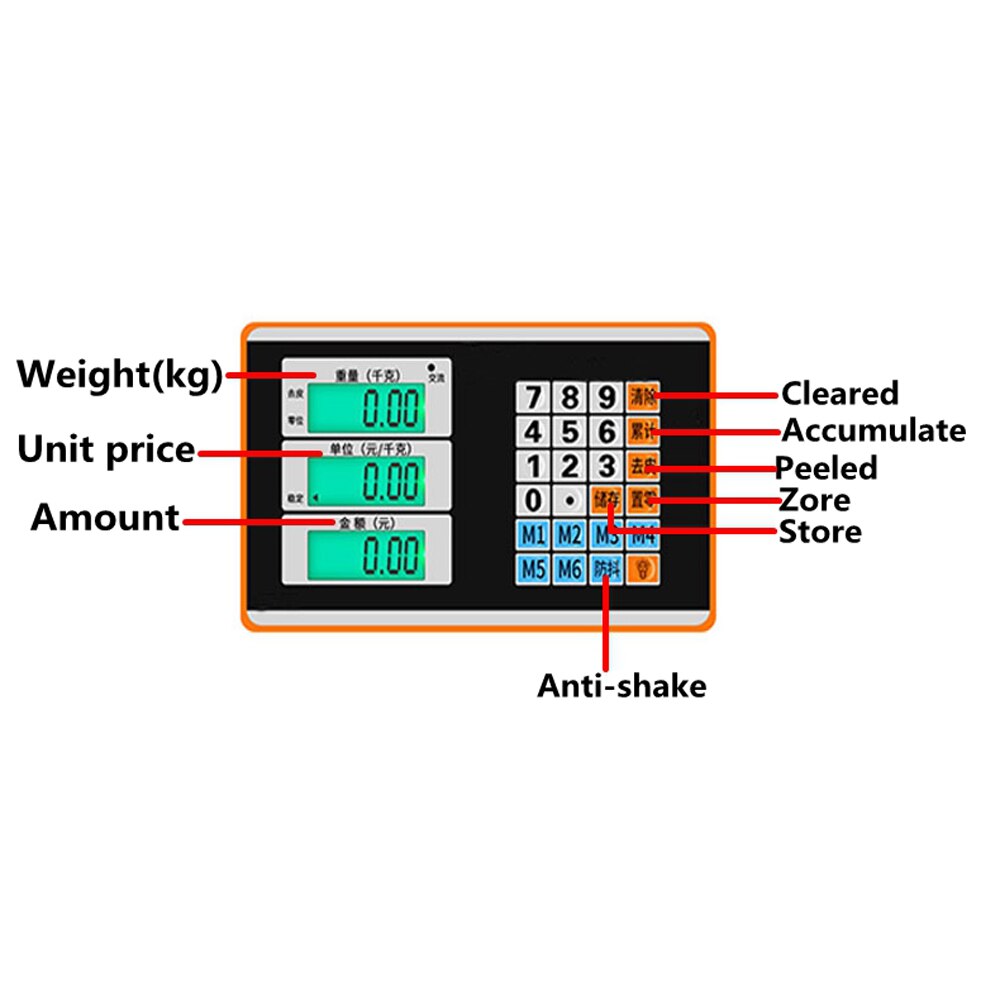 150KG 220V to 6V Folding electronic scales electronic platform scale Express scales for food