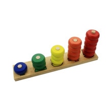 Count match 1-5 number abacus Teaching Aids Board Wooden Mathematics Teaching tools
