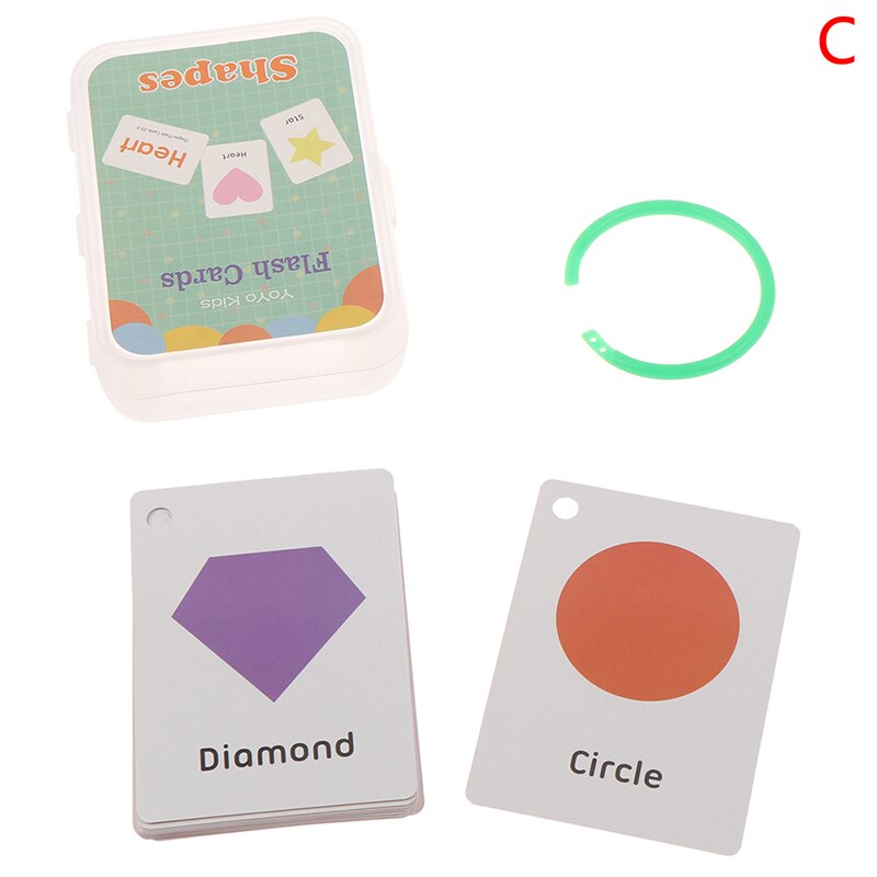 Handgeschreven montessori 26 letters engels flashcard vroege ontwikkeling educatief speelgoed voor kinderen kind met gesp: C