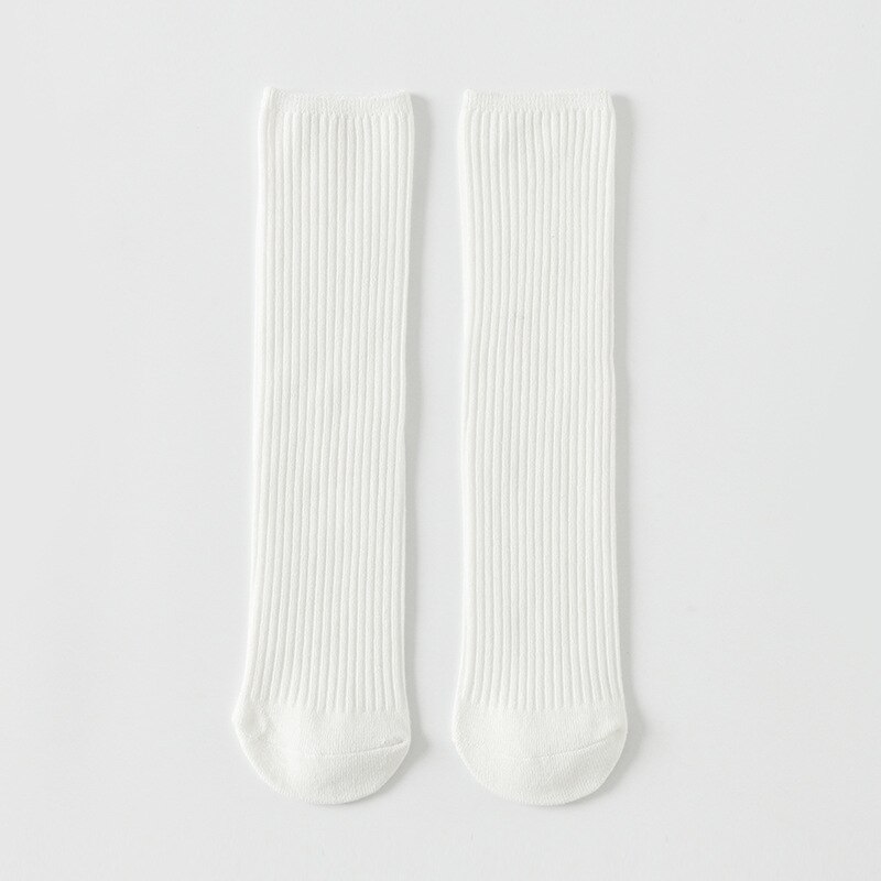 10 colori. Calzini alti al ginocchio Color caramella per bambini. Calzini lunghi per bambini in morbido cotone. Calzino lavorato a maglia per bambini 12T: white