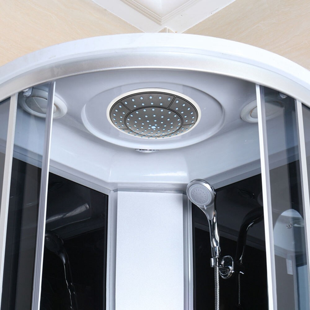 1Pcs 25Cm Plastic Ronde Vorm Neerslag Aangedreven Douche Top Douche Dak Hoofd Nozzle Cabine Accessoires