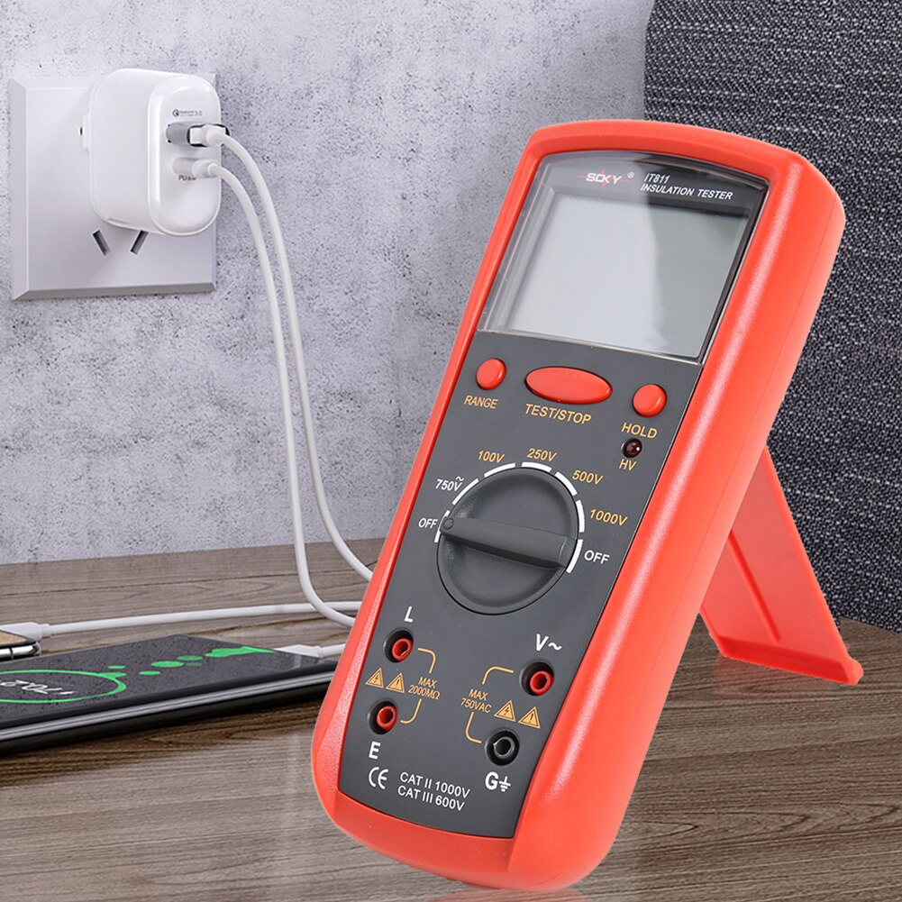 IT811 Auto-Variërend Isolatie Weerstand Meter Digitale Megger Ohmmeter Isolatie Tester Lcd Isolatie Meting Gereedschap