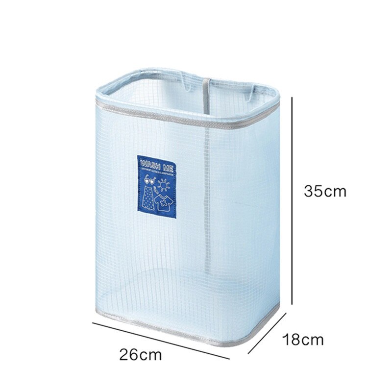 Wall Mounted Breathable Laundry Basket Foldable Dirty Clothes Basket Bathroom Clothes Sorting Storage Baskets Laundry Organizer