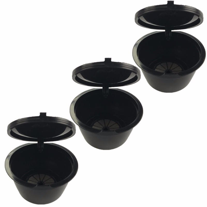 3 kpl/pakkaus käyttö 150 kertaa dolce gusto kahvikapseli muovikapseli uudelleen täytettävä uudelleen käytettävä yhteensopiva nescafe dolce gusto täyttöpakkauksen kanssa: 3 kpl musta