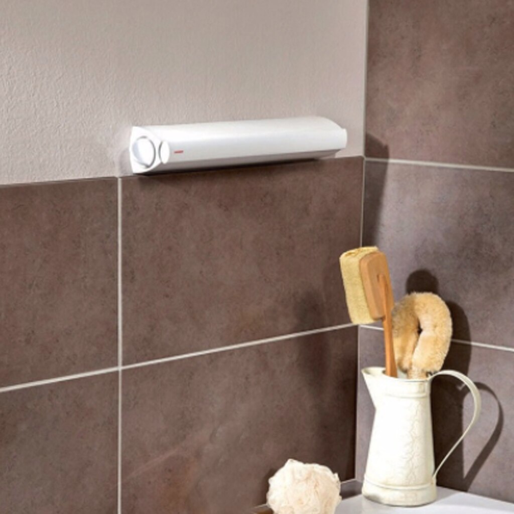Muur Gemonteerde Hanger Intrekbare Indoor Kleerhanger Droogrek Handdoekenrek Automatische Telescopische Waslijn Wasdroger