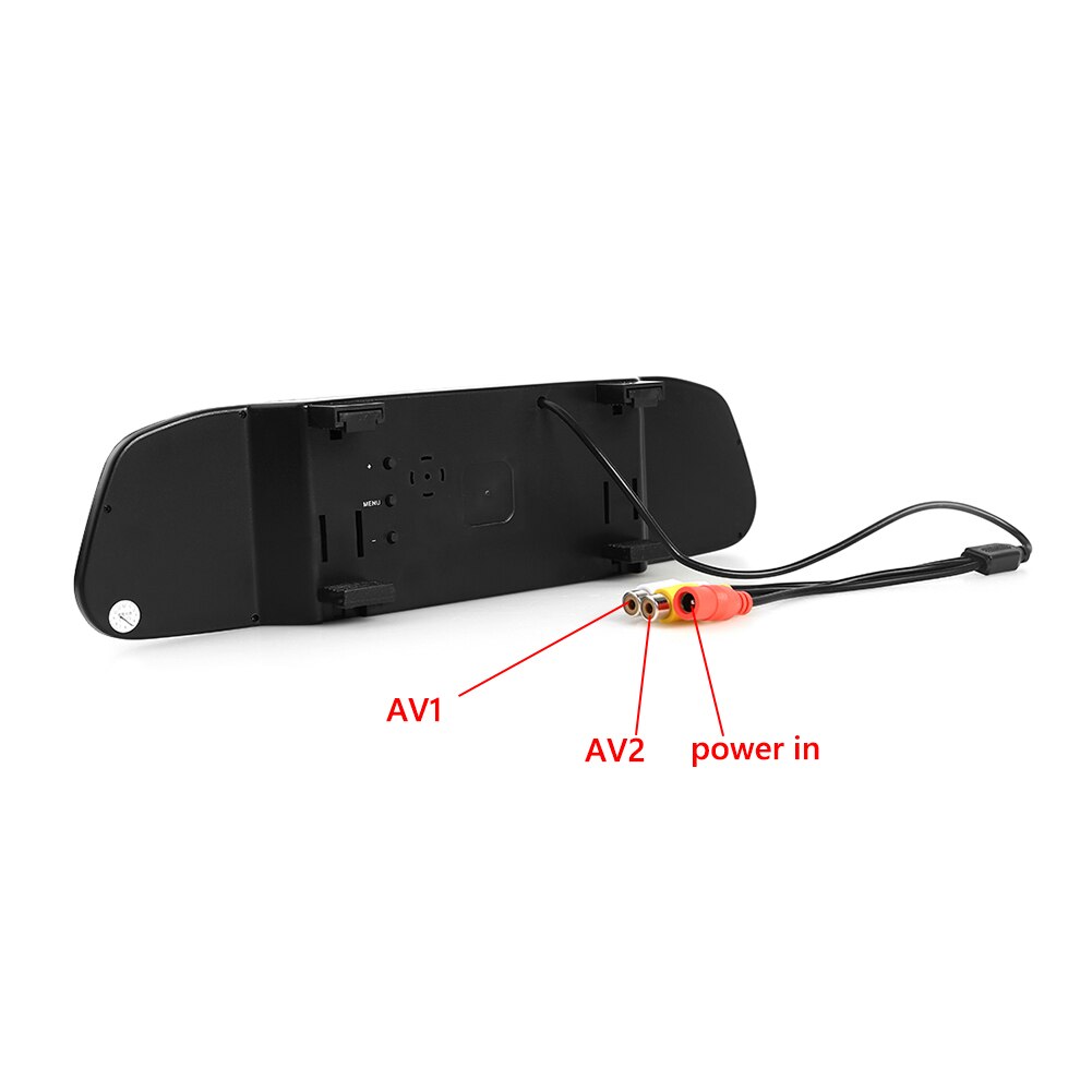 VODOOL 4.3'' Car Auto TFT Car Parking Mirror Monitor 2 Video Input For Rear view Camera Parking Assistance System