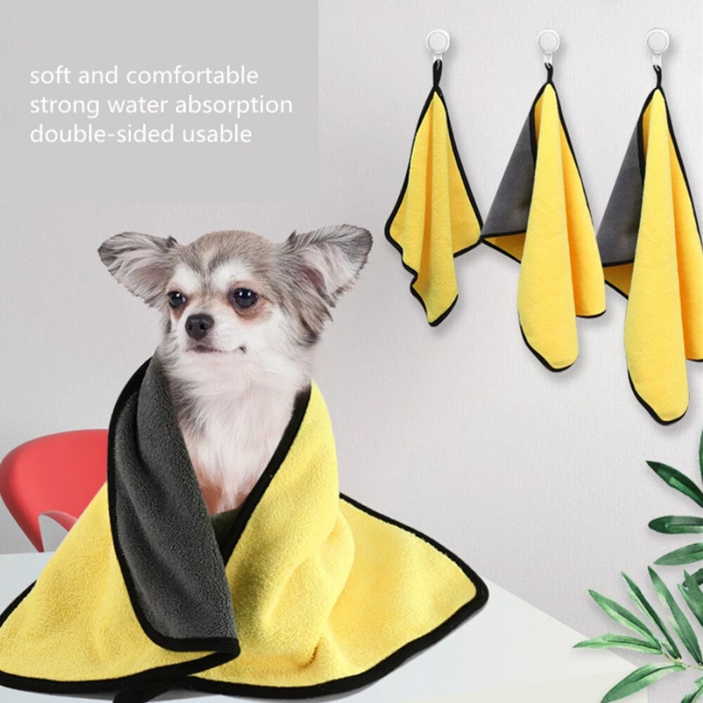 Absorberende Handdoeken Voor Honden Katten Mode Badhanddoek Nano Fiber Sneldrogende Badhanddoek Auto Vegen Doek Huisdier levert
