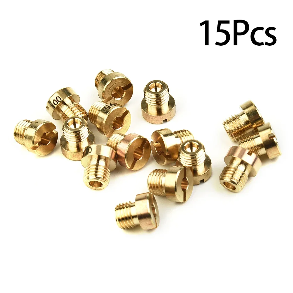 M6 Jets Nozzle 15 Pcs Carburetors Different Main Nozzles Jet M6 Set For 12mm-17.5mm Dellorto Main