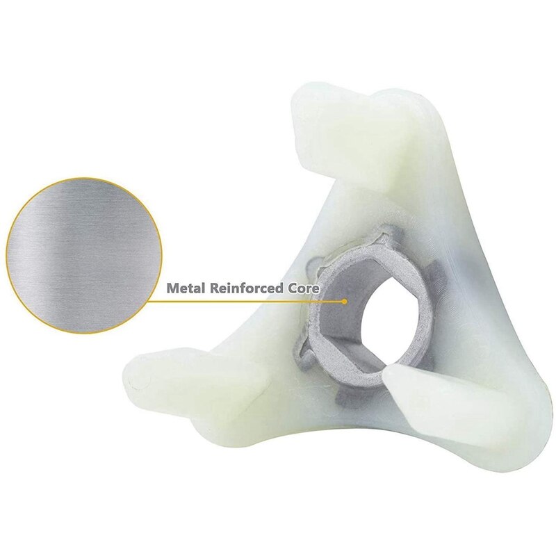 4 Pack 285753A Direct Drive Motor Coupling Kit with Metal Core Replacement Part for Whirlpool & Kenmore Washers