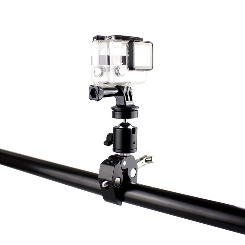 DSLR Testa A Sfera Shoe Mount Macchina Fotografica di Montaggio Morsetto 1/4 inch -20 Treppiede Testa Hot Shoe Adattatore e Fresco super Clamp