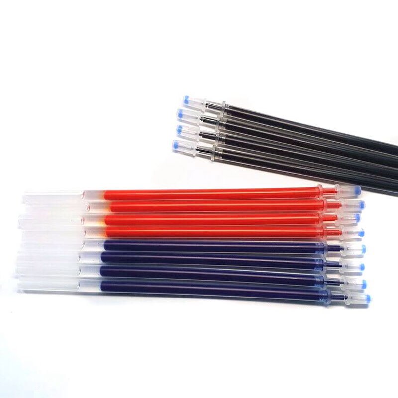 20pcs/lot 0.5mm Gel Pen Refills Set Stationery School Office Supplies Tool Black Blue Red Ink Rods for Neutral Gel Pen Refill
