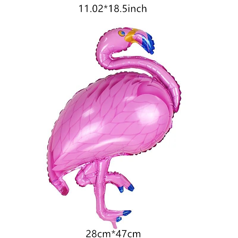 Cartoon Animal Foil Balloons squirrel Ballon Fox flamingos Air balloon Birthday party decorations Kids hedgehog Inflatable toys: flamingos
