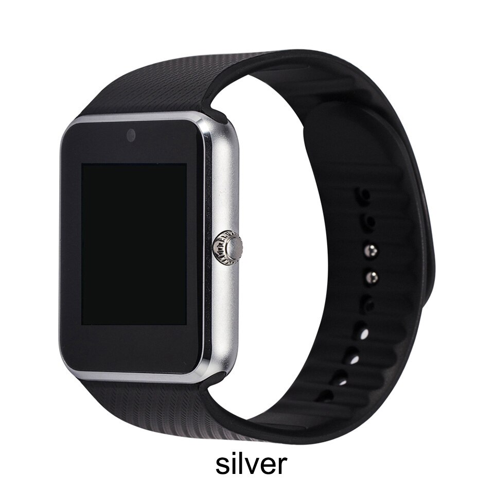 GT08 Bluetooth Intelligente Della Vigilanza Del Wristband SIM Carta di TF Del Telefono MP3 Smartwatch Per Apple iOS Android di SMS/chiamata di Promemoria Per Il Fitness macchina fotografica: Silver