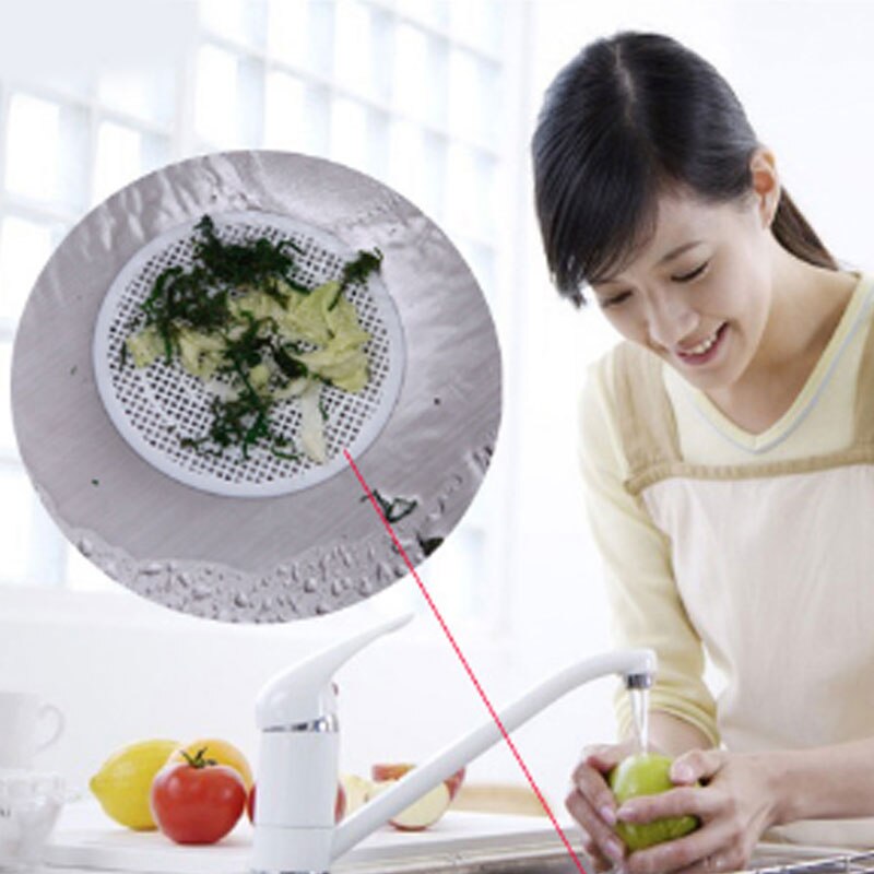 Cuttable Filter Hair Catcher Drain Hair Strainer Tub Sink Cover Anti