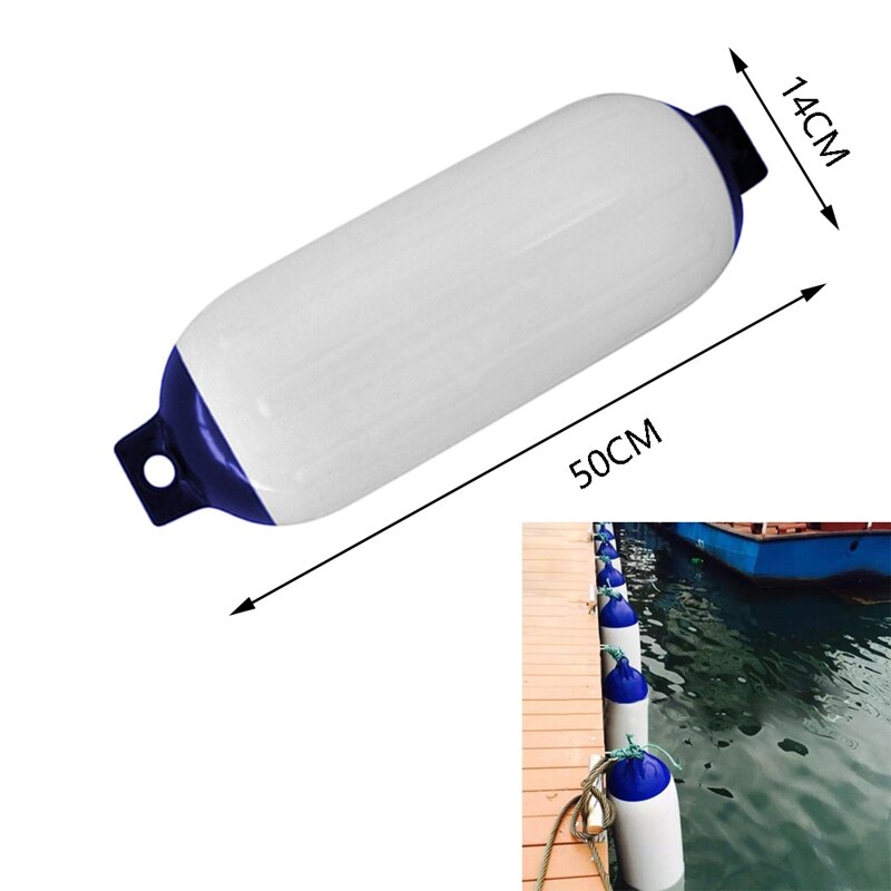 Opblaasbare bootfender pvc boot anker bumper marine bootfender voor boot, zeilboot, cuddy etc  (5.5 x 20 inch)