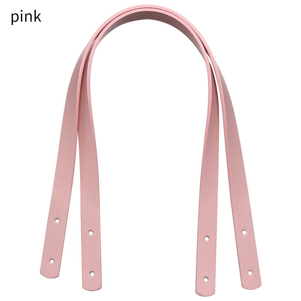 1 Pair Detachable PU Leather Handle Shoulder Bag Belt DIY Replacement Accessories Handbag Band Handle Strap With Rivets: Blue