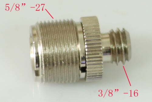 assembly unit Microphone Screw Thread 3/8"-16 male to 5/8"-27 male Adaptor tripod mic camera