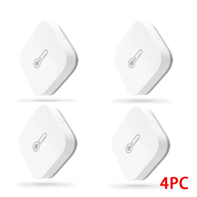 Aqara Temperatuur Sensor Smart Luchtdruk Vochtigheid Sensor Smart Control Zigbee Verbinding Voor Xiaomi App Mi Thuis: 4pcs