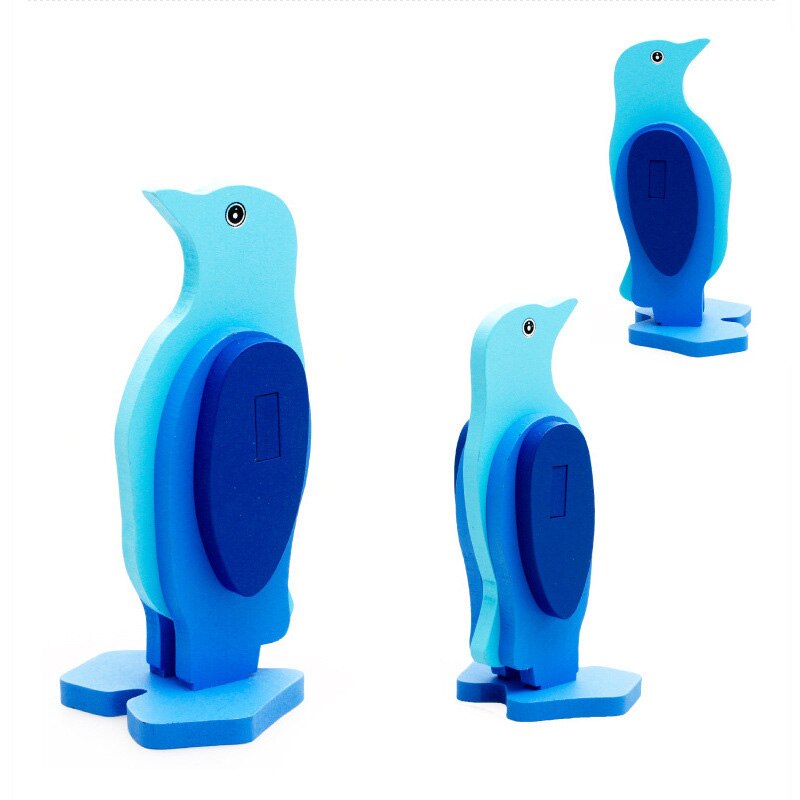 Giocattoli per bambini Puzzle 3D in legno cartone animato modello animale blocchi per bambini giocattoli educativi precoci per giochi per bambini: Penguin