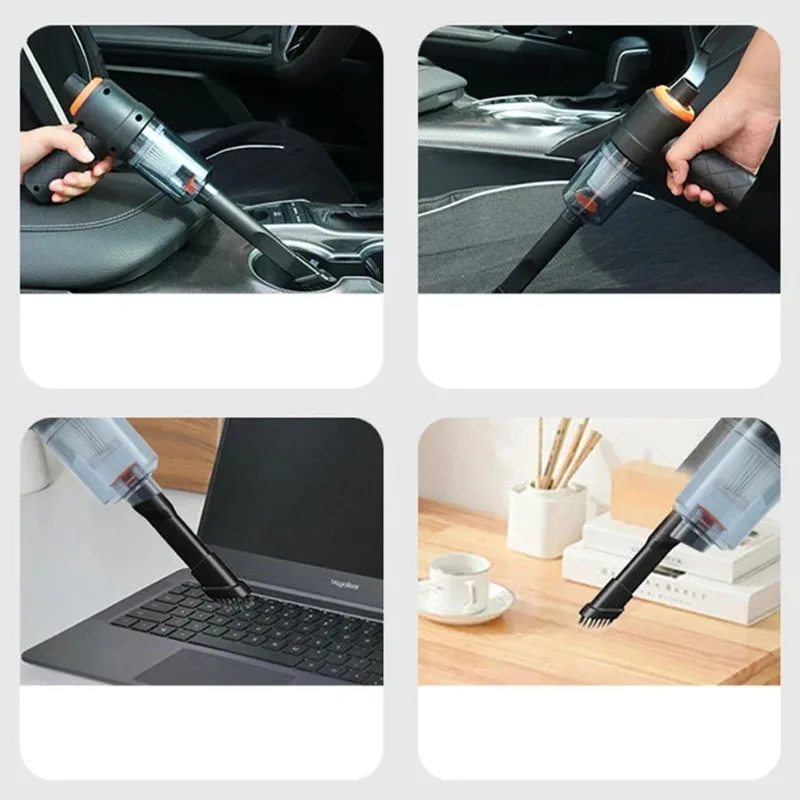 Dust Buster sans fil 1200mAh aspirateur de voiture Mini aspirateur USB charge nettoyage en profondeur portable pour maison voiture poils d'animaux et bureau
