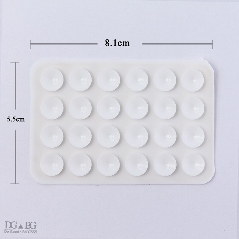 Almohadilla de ventosa de goma de silicona para móvil, pegatina de 3M con respaldo, ventosa de para VR MP4, accesorios GPS: white