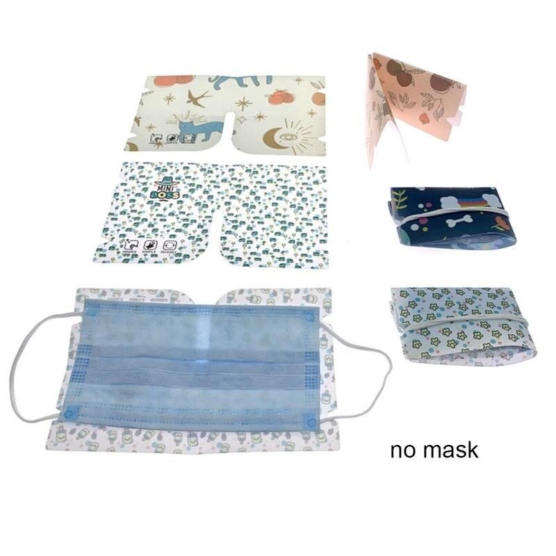 6Pcs Bespaart Vouwen Maskers Doos Voor Maskers Pp Draagbare Opslag Box Cover Holder Clip Voor Home Reizen Tijdelijke Bespaart vouwen Maskers