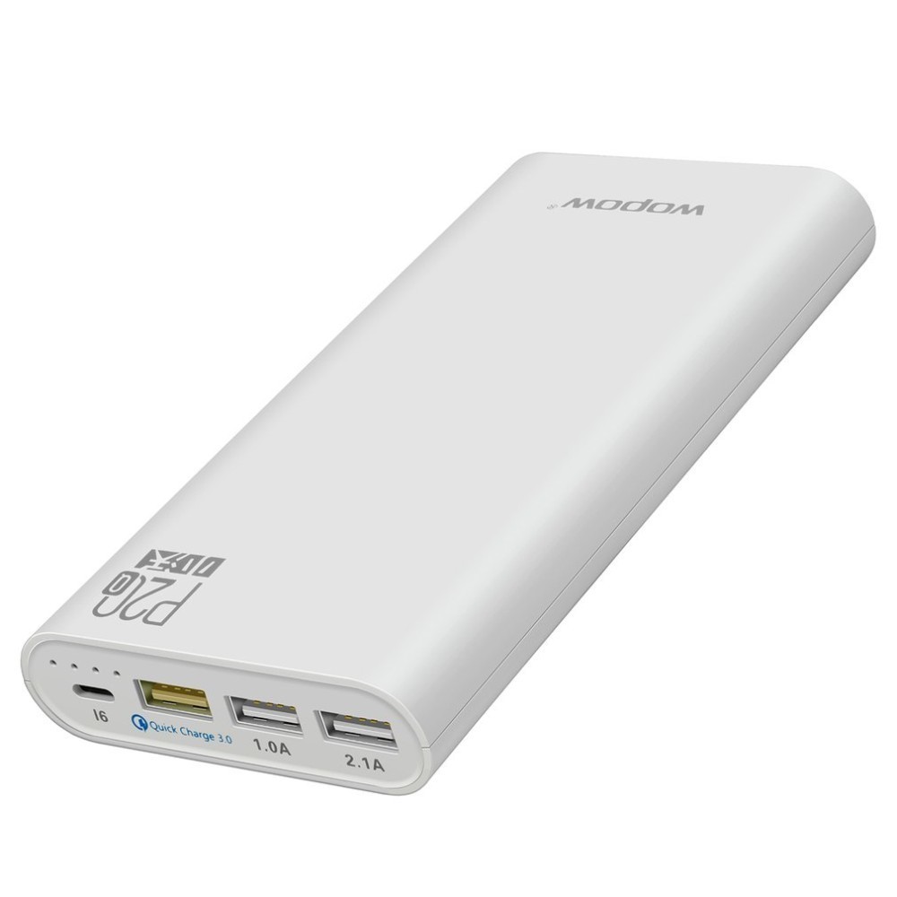 Wopow P20Q 20000 Mah Power Bank Universele Quick Charge 3.0 Grote Batterij Capaciteit Drie Usb-poort Opladen Draagbare Oplader