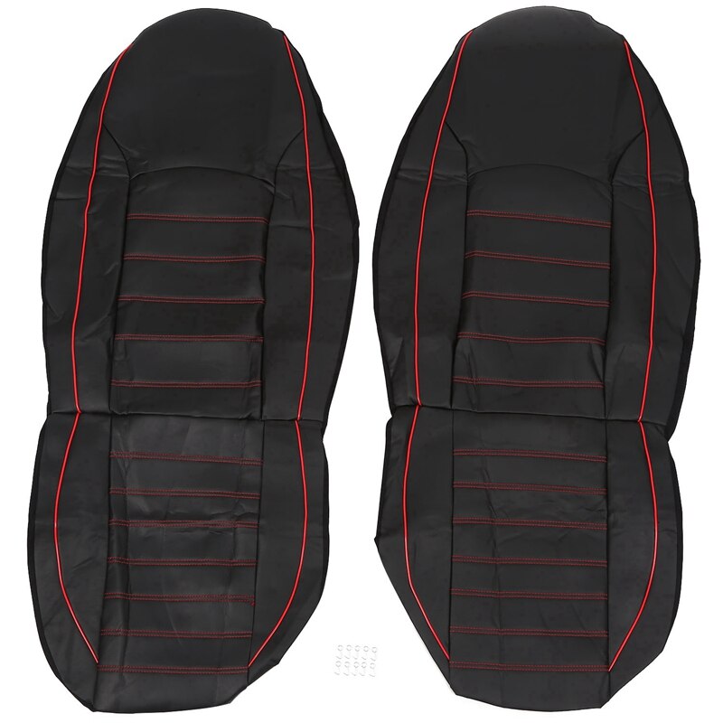 Set Lederen Autostoelhoezen Volledig Set voor Mazda MX-5. Miata. RF, Lederen Autostoelbeschermers, Lederen Autostoelhoezen Waterdichte Zachte Autostoel,Black-white
