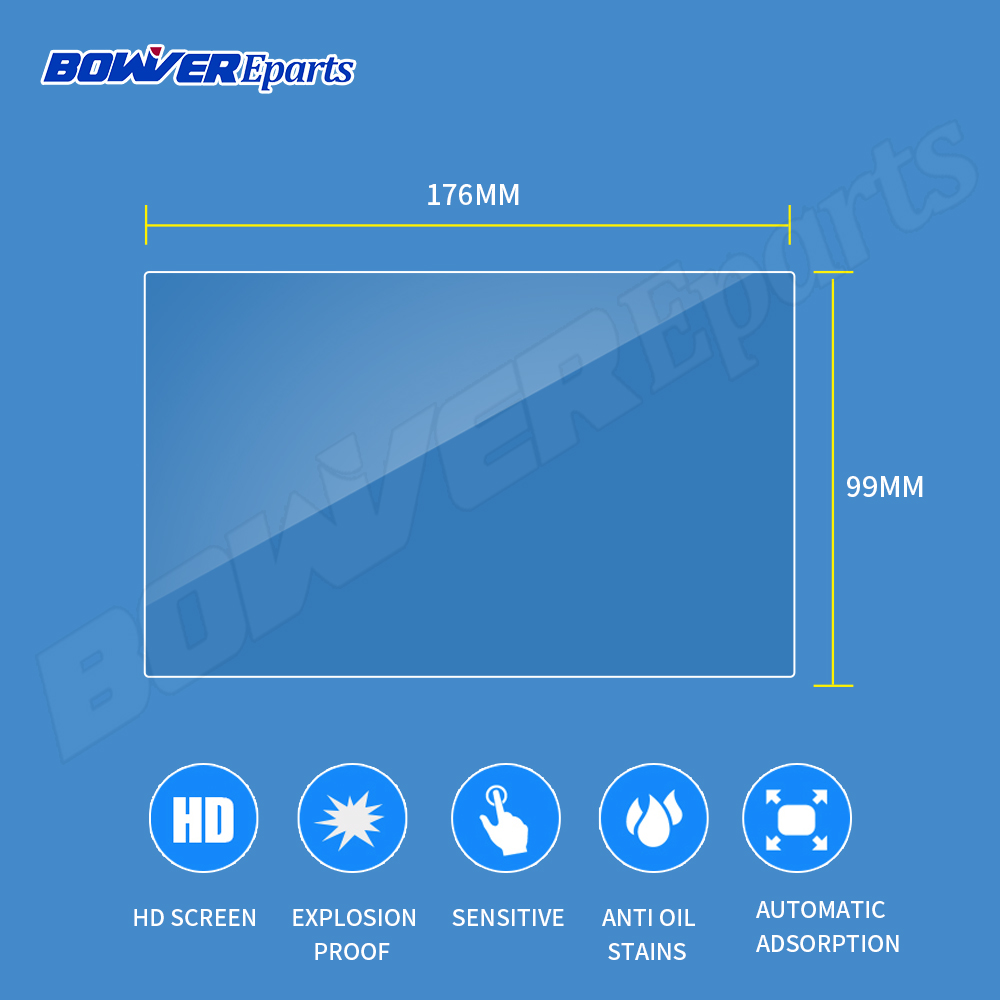 Protector de pantalla de vidrio templado Universal para Tablet, Ereader, Ebook, navegación por gps para coche, DVD, Radio Estéreo, 7, 8, 9, 10 y 10,2 pulgadas