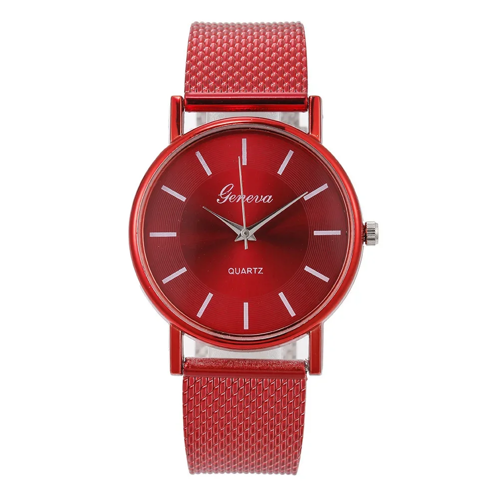 Elegante Rose Gold Herz Zifferblatt Uhr Weibliche Einfache Temperament Schüler Wasserdichte Weibliche Hochrangige Weibliche Luxus Uhren Frauen: Kaffee