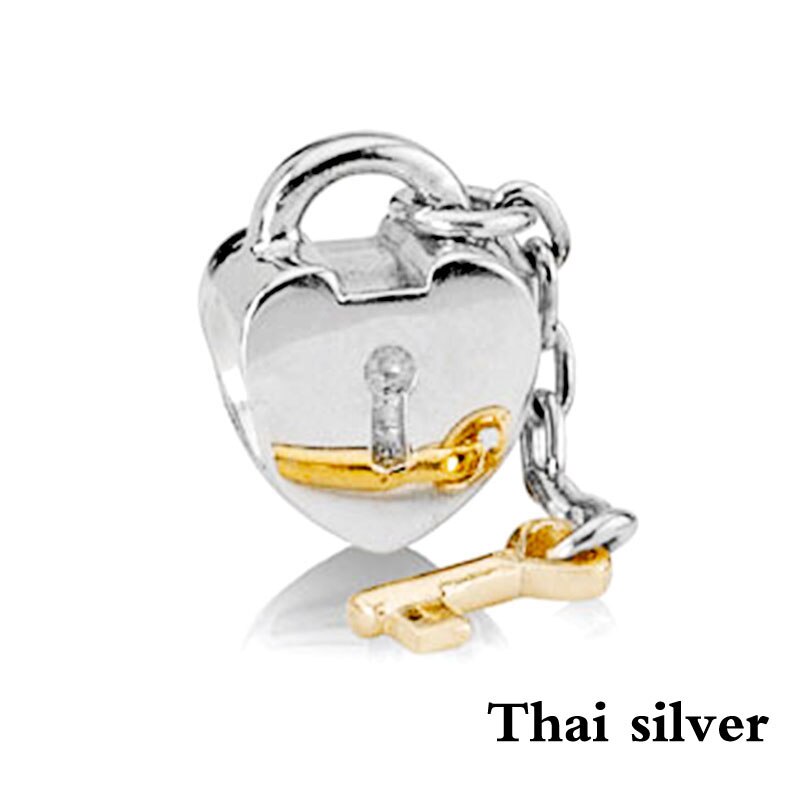 NEUE Thai Silber Retro Weihnachten Baum Schneeflocke Bär Eule Blume Liebe Perlen Clip Charme Original Begrenzte Edition Schmuck: PDLLW0412