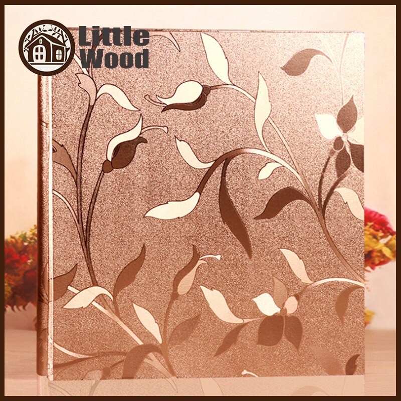 600 Pockets Gold Color Photo Album Holds Premium -Frame Cover Family Wedding Anniversary Baby Vacation Bound Multi-Directional