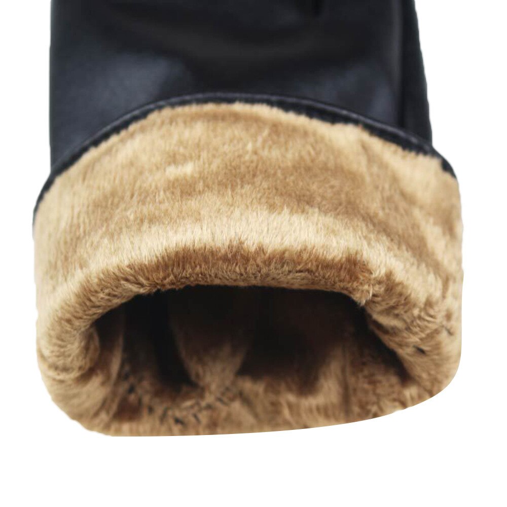 Guantes de piel de cordero para mujer, Guantes de piel de cordero, térmicos, a la , para Otoño e Invierno