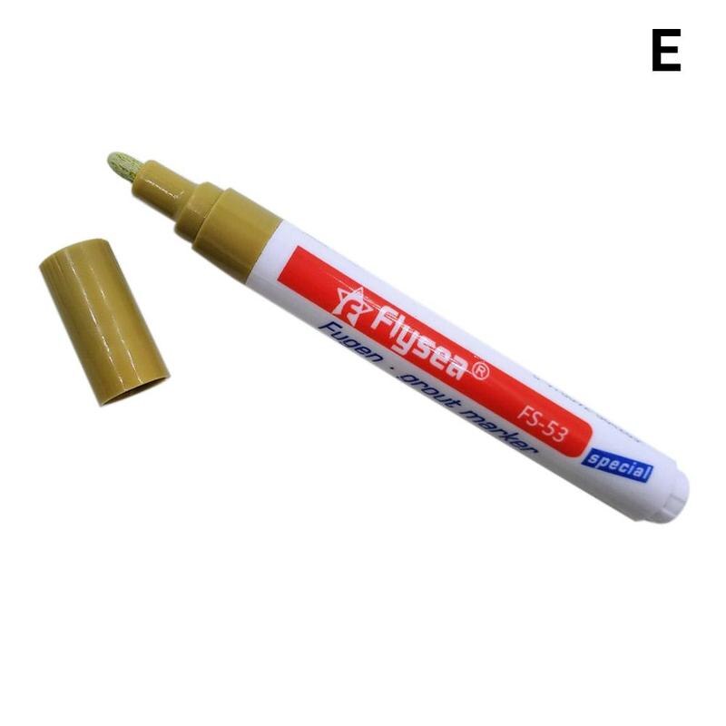 Color Pen White Tile Refill Grout Pen Tile Gap Repair Bathroom Porcelain Filling Waterproof Mouldproof Cleaner Agents Paint: khaki