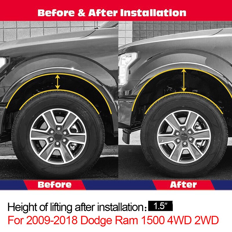 1.5" rear Lift Kit Leveling Kit for Dodge Ram 1500 4WD 2WD Made in China 2psc